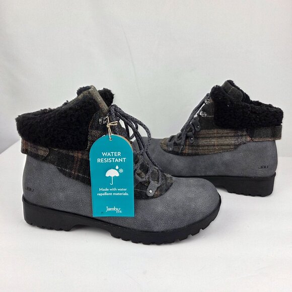 Jambu Water Resistant Redrock  Hiking Boot Gray Plaid Size 9 - Picture 2 of 13